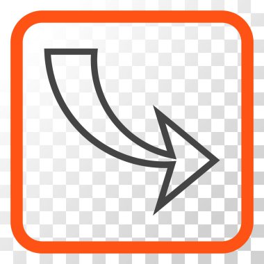 Vektör simgesi bir çerçeve içinde Yinele