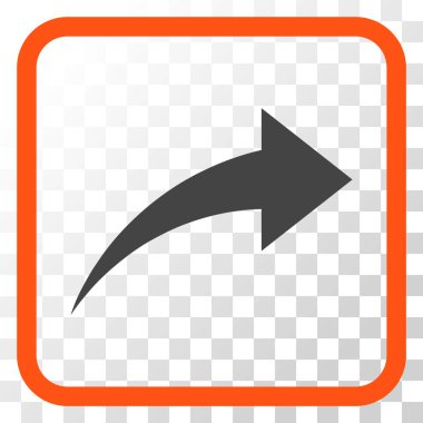 Vektör simgesi bir çerçeve içinde Yinele