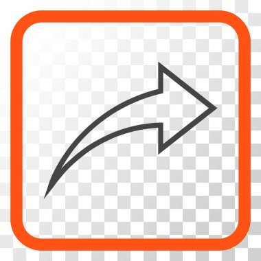 Vektör simgesi bir çerçeve içinde Yinele