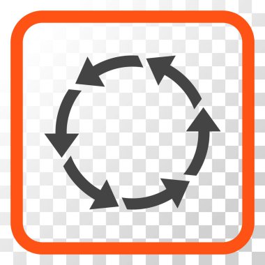 Bir çerçeve içinde CCW vektör simge döndürmek