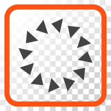 Bir çerçeve içinde CCW vektör simge döndürmek