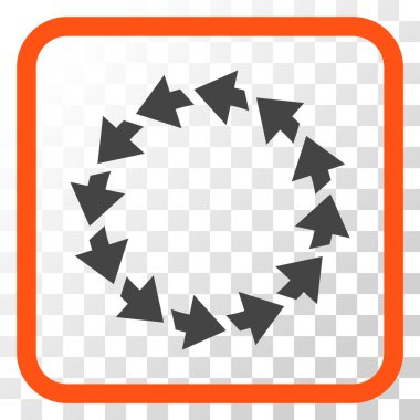 Bir çerçeve içinde CCW vektör simge döndürmek