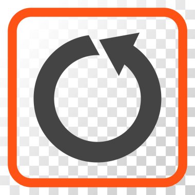 Bir çerçeve içinde CCW vektör simge döndürmek