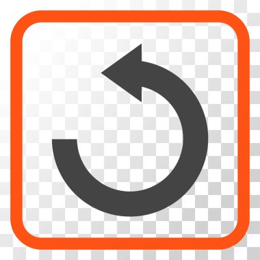 Sol vektör simgesi bir çerçeve içinde döndürme