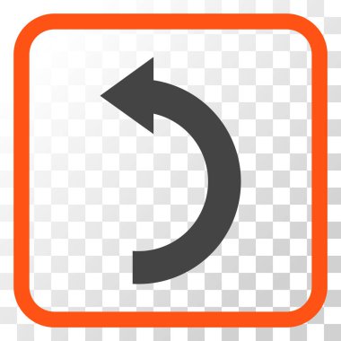 Sol vektör simgesi bir çerçeve içinde döndürme