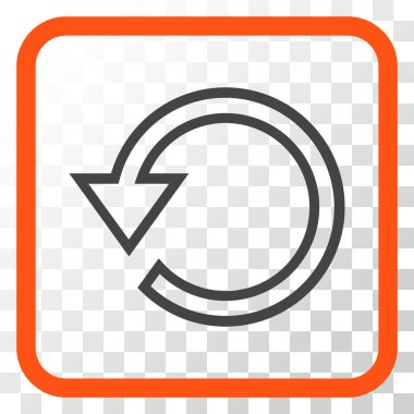 Vektör simgesi bir çerçeve içinde döndürme