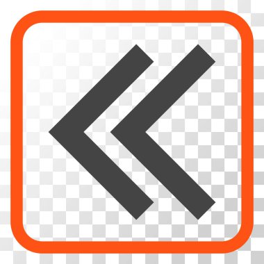 Shift Sol vektör simgesi bir çerçeve içinde