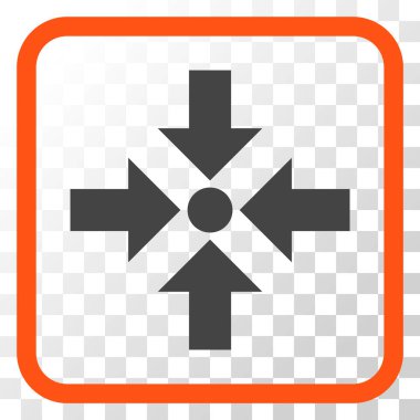 Oklar vektör simgesi bir çerçeve içinde küçültmek