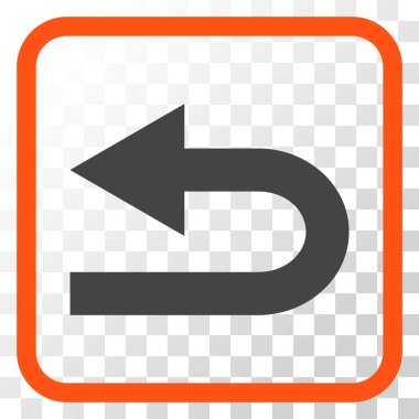 Sol vektör simge bir çerçevede açmak