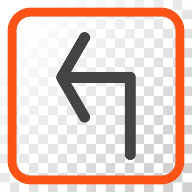 Sol vektör simge bir çerçevede açmak