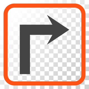 Doğru vektör simge bir çerçevede açmak