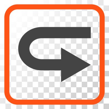 Doğru vektör simge bir çerçevede açmak