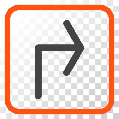 Doğru vektör simge bir çerçevede açmak