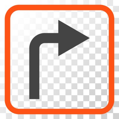 Doğru vektör simge bir çerçevede açmak