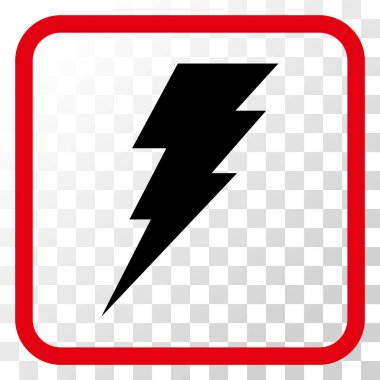 Vektör simgesi bir çerçeve içinde yürütmek