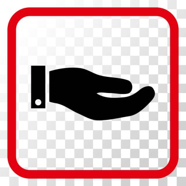 El vektör simgesi bir çerçeve içinde