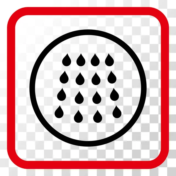 DROPS Vector Icon In een Frame — Stockvector