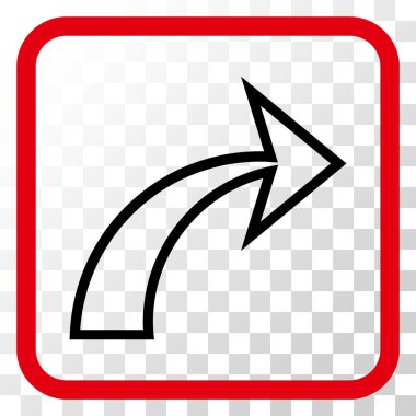 Vektör simgesi bir çerçeve içinde Yinele