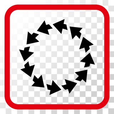 Bir çerçeve içinde CCW vektör simge döndürmek