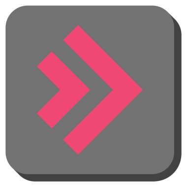 Şu yuvarlak üst karakter kare vektör simgesi