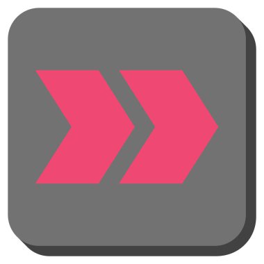 Şu yuvarlak üst karakter kare vektör simgesi