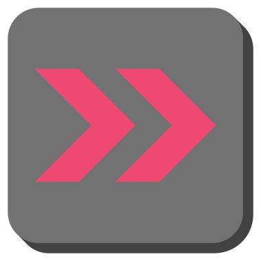 Şu yuvarlak üst karakter kare vektör simgesi