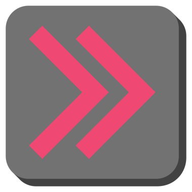 Şu yuvarlak üst karakter kare vektör simgesi