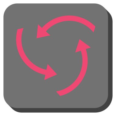 Oklar yuvarlatılmış kare vektör simge girdap