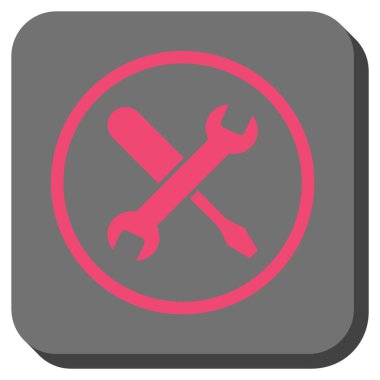 Yuvarlatılmış Kare vektör simge ayarlama