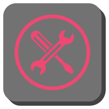 Yuvarlatılmış Kare vektör simge ayarlama