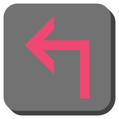 Sol yuvarlak kare vektör simge açmak