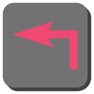 Sol yuvarlak kare vektör simge açmak