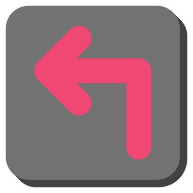 Sol yuvarlak kare vektör simge açmak