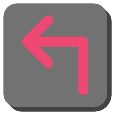 Sol yuvarlak kare vektör simge açmak