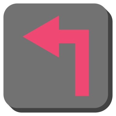 Sol yuvarlak kare vektör simge açmak