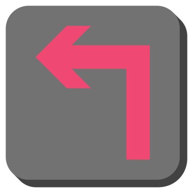 Sol yuvarlak kare vektör simge açmak