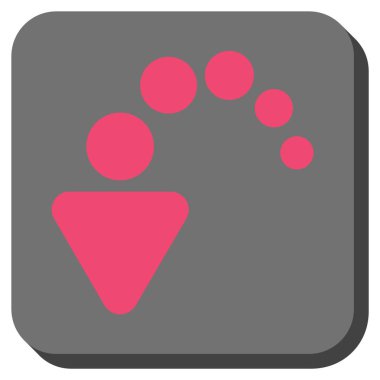 Yuvarlatılmış Kare vektör simgesi geri al