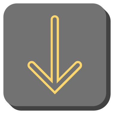 Yuvarlatılmış Kare vektör simgesi aşağı ok