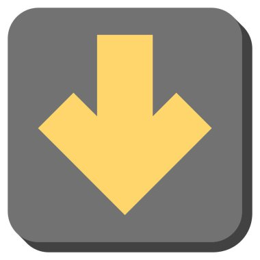 Yuvarlatılmış Kare vektör simgesi aşağı ok