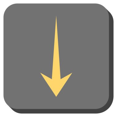 Yuvarlatılmış Kare vektör simgesi aşağı ok