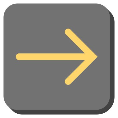 Ok sağ yuvarlak kare vektör simgesi