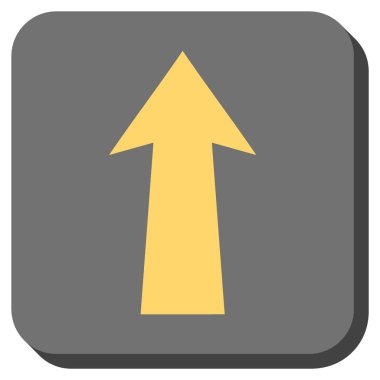 Yuvarlatılmış Kare vektör simge yukarı ok