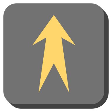 Yuvarlatılmış Kare vektör simge yukarı ok