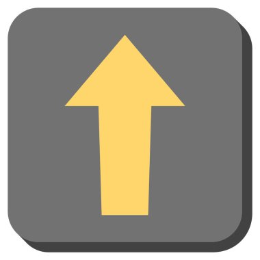 Yuvarlatılmış Kare vektör simge yukarı ok