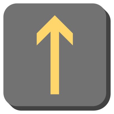 Yuvarlatılmış Kare vektör simge yukarı ok