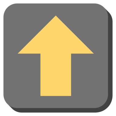 Yuvarlatılmış Kare vektör simge yukarı ok