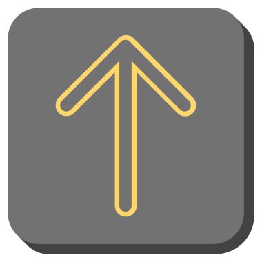 Yuvarlatılmış Kare vektör simge yukarı ok