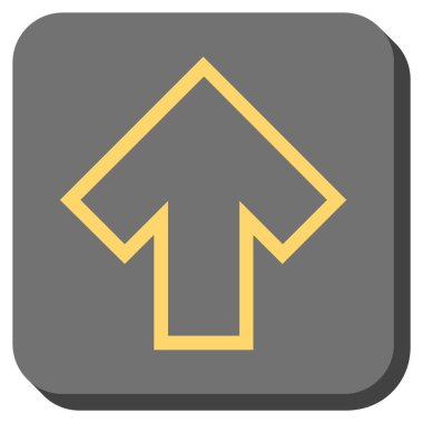 Yuvarlatılmış Kare vektör simge yukarı ok