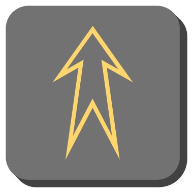 Yuvarlatılmış Kare vektör simge yukarı ok