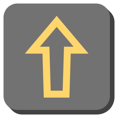 Yuvarlatılmış Kare vektör simge yukarı ok